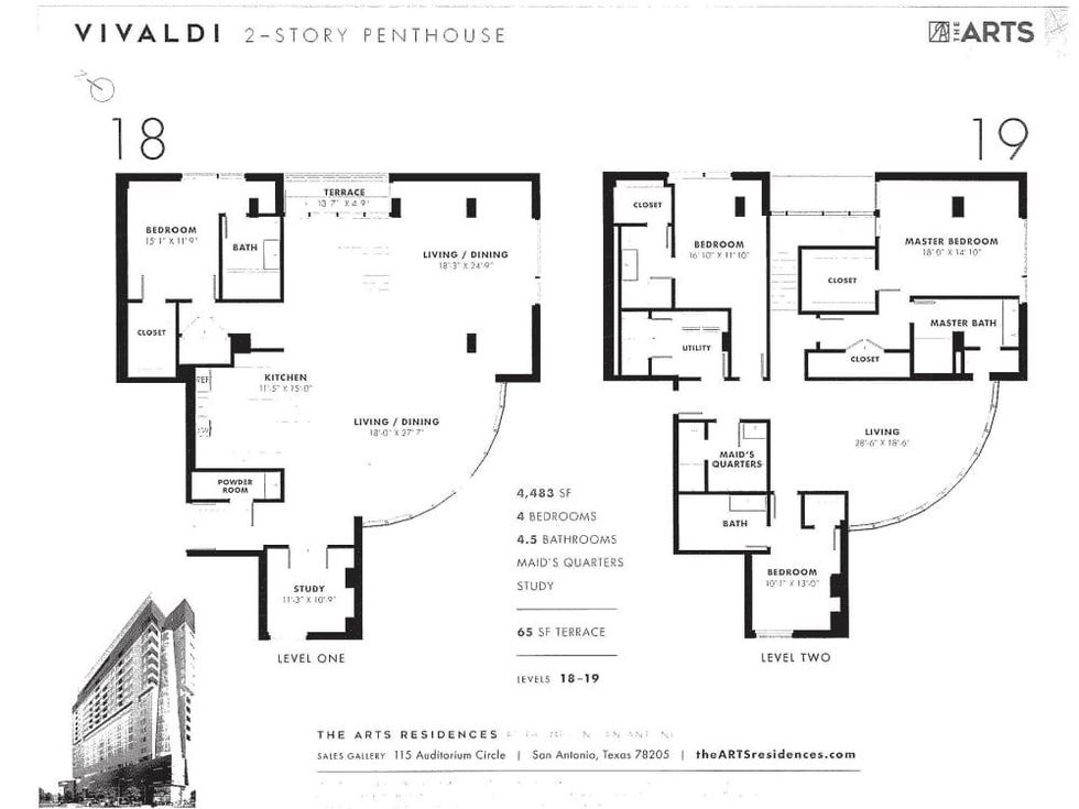 123 Lexington Ave #1804 San Antonio penthouse for sale