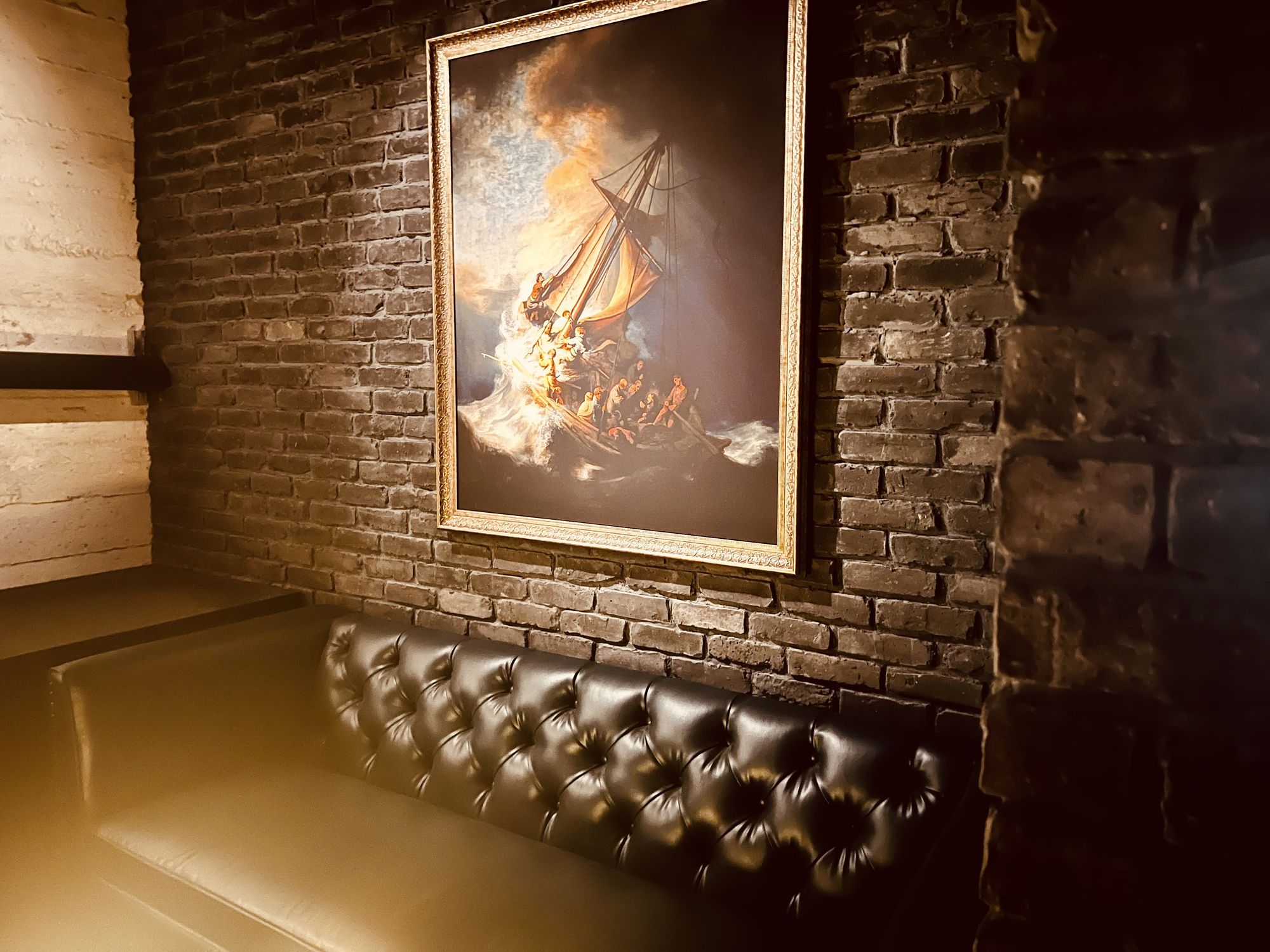 A painting at the Bunker Mixology.