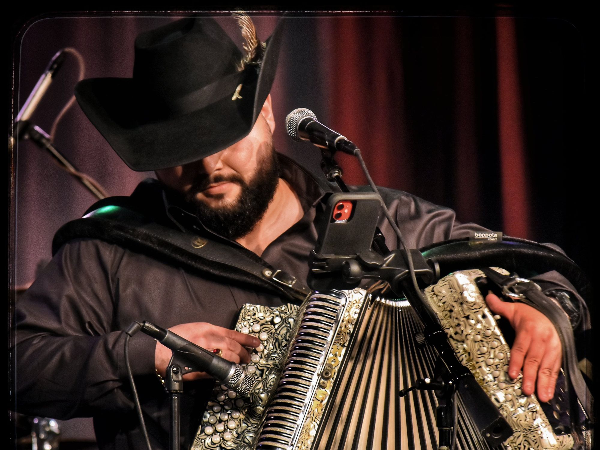 A performer at the Tejano Conjunto Festival