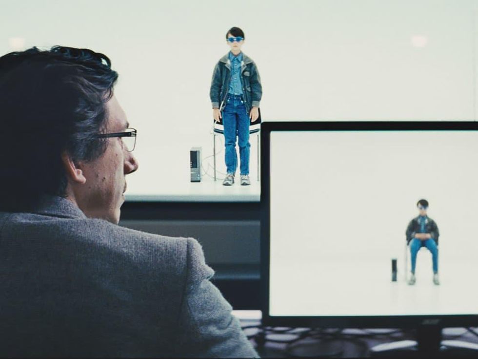 Adam Driver and Jaeden Lieberher in Midnight Special