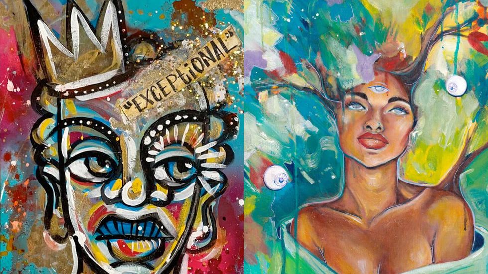 Akaimi Davis and Kwanzaa Edwards