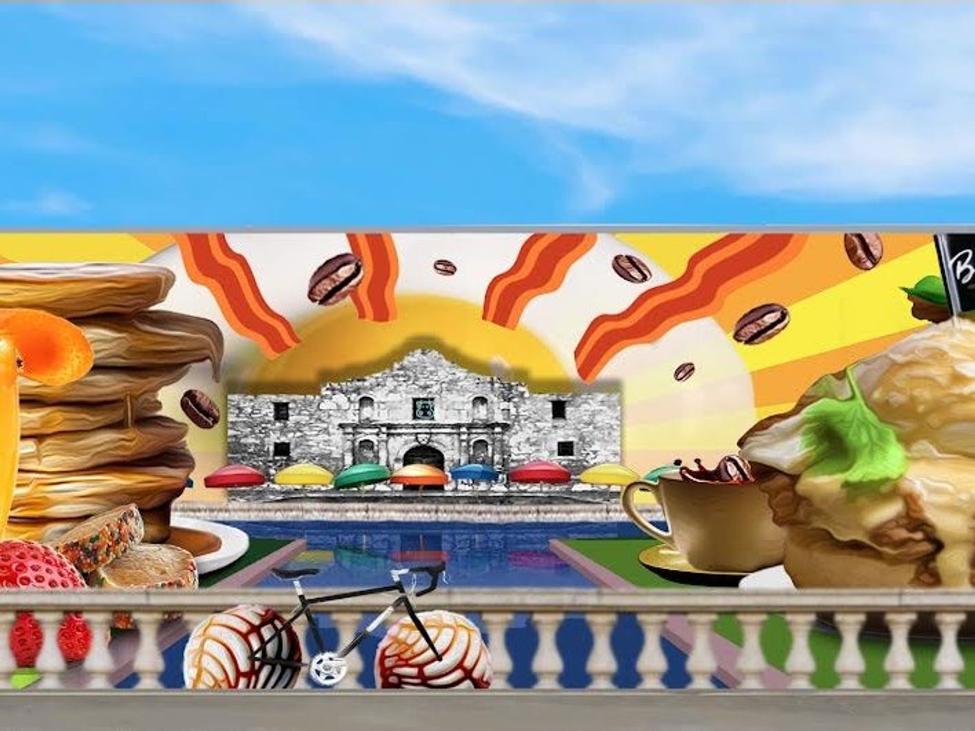 Alamo Biscuit San Antonio mural