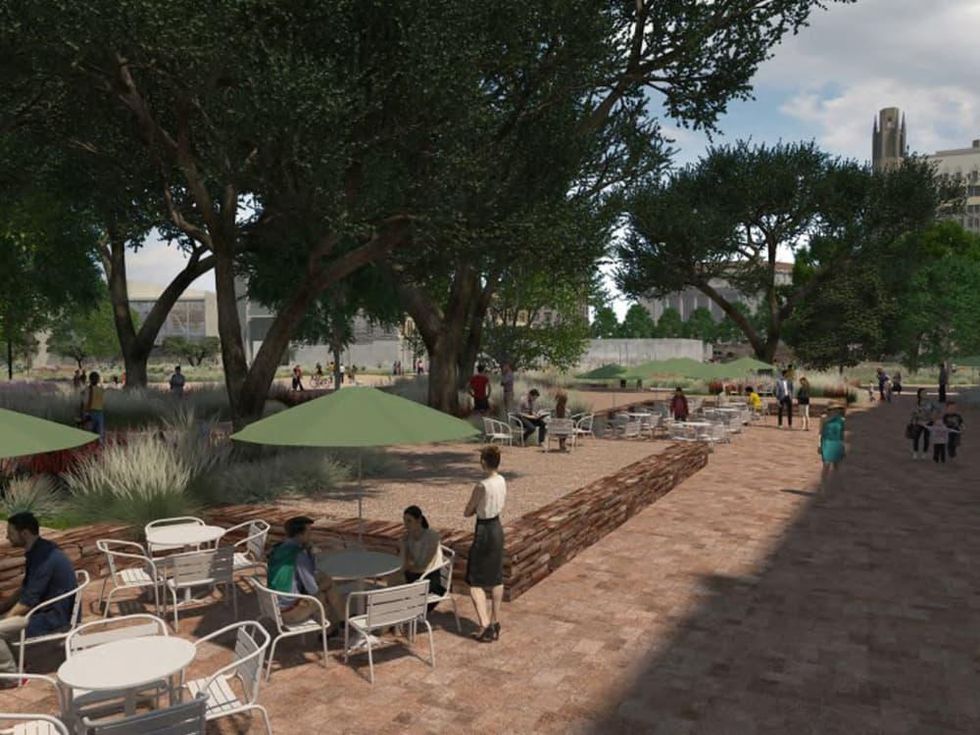 Alamo Master Plan 2017 pedestrian plaza