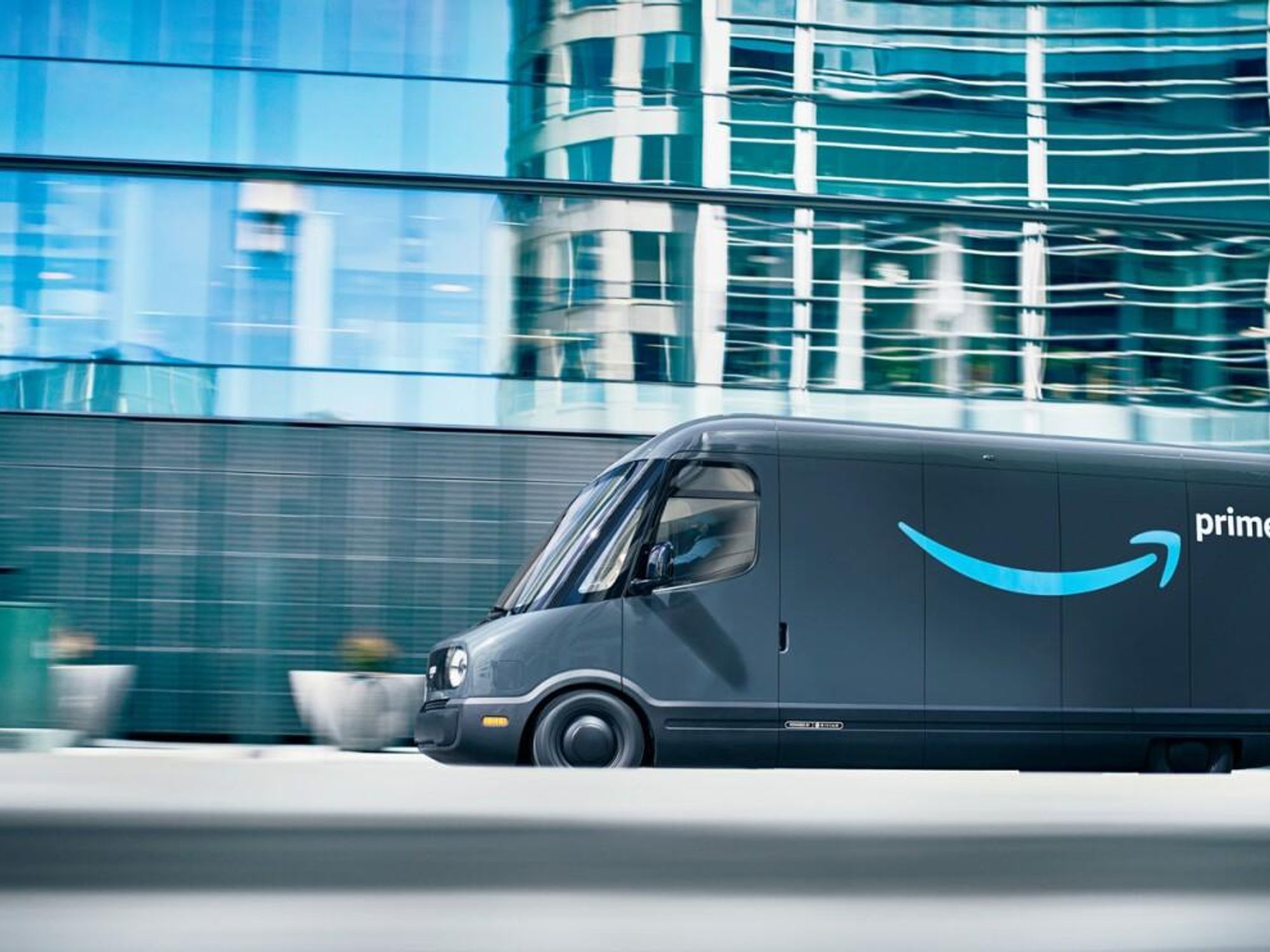 Amazon electric van Rivian