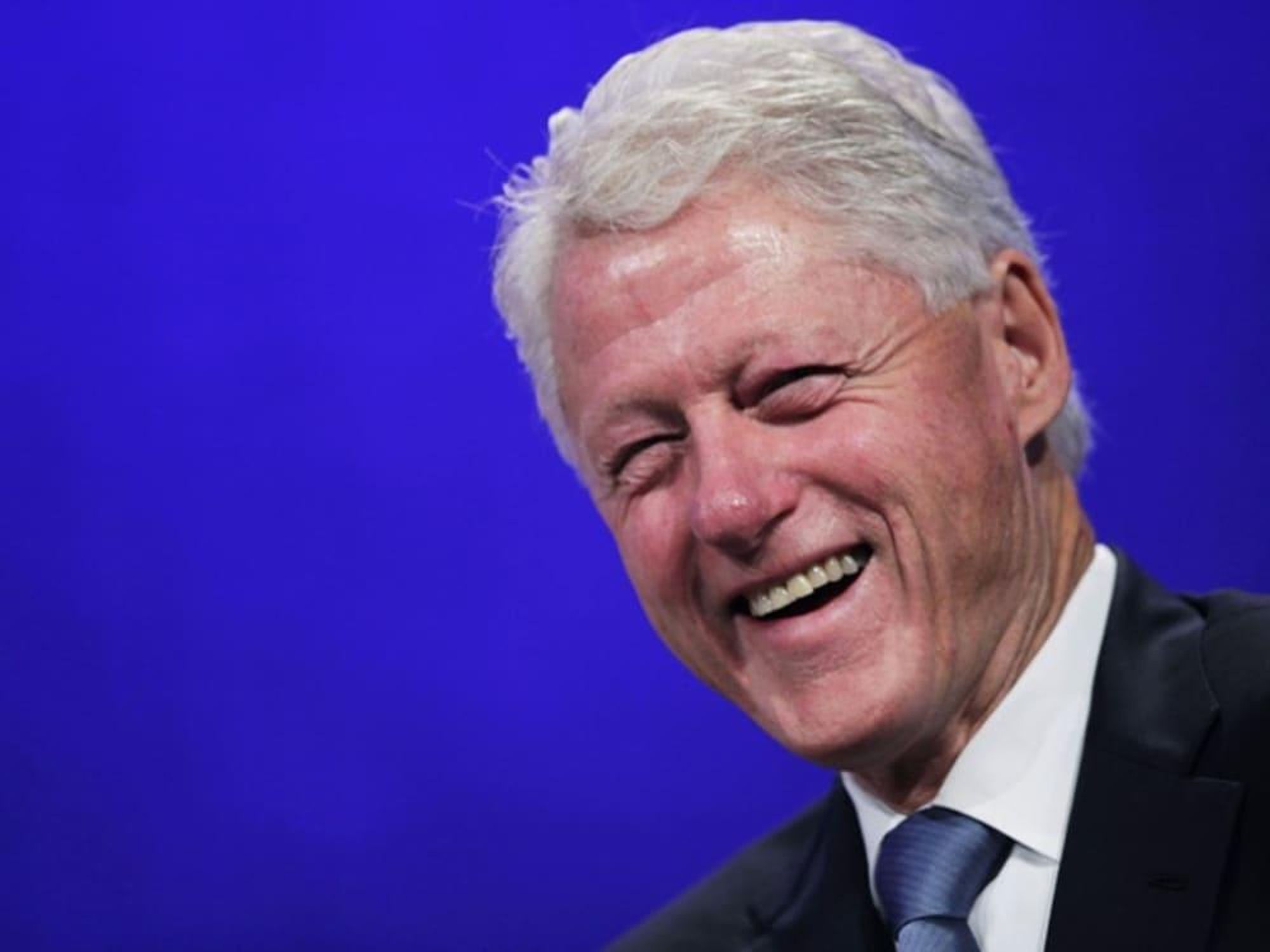 Bill Clinton head shot thin vegan
