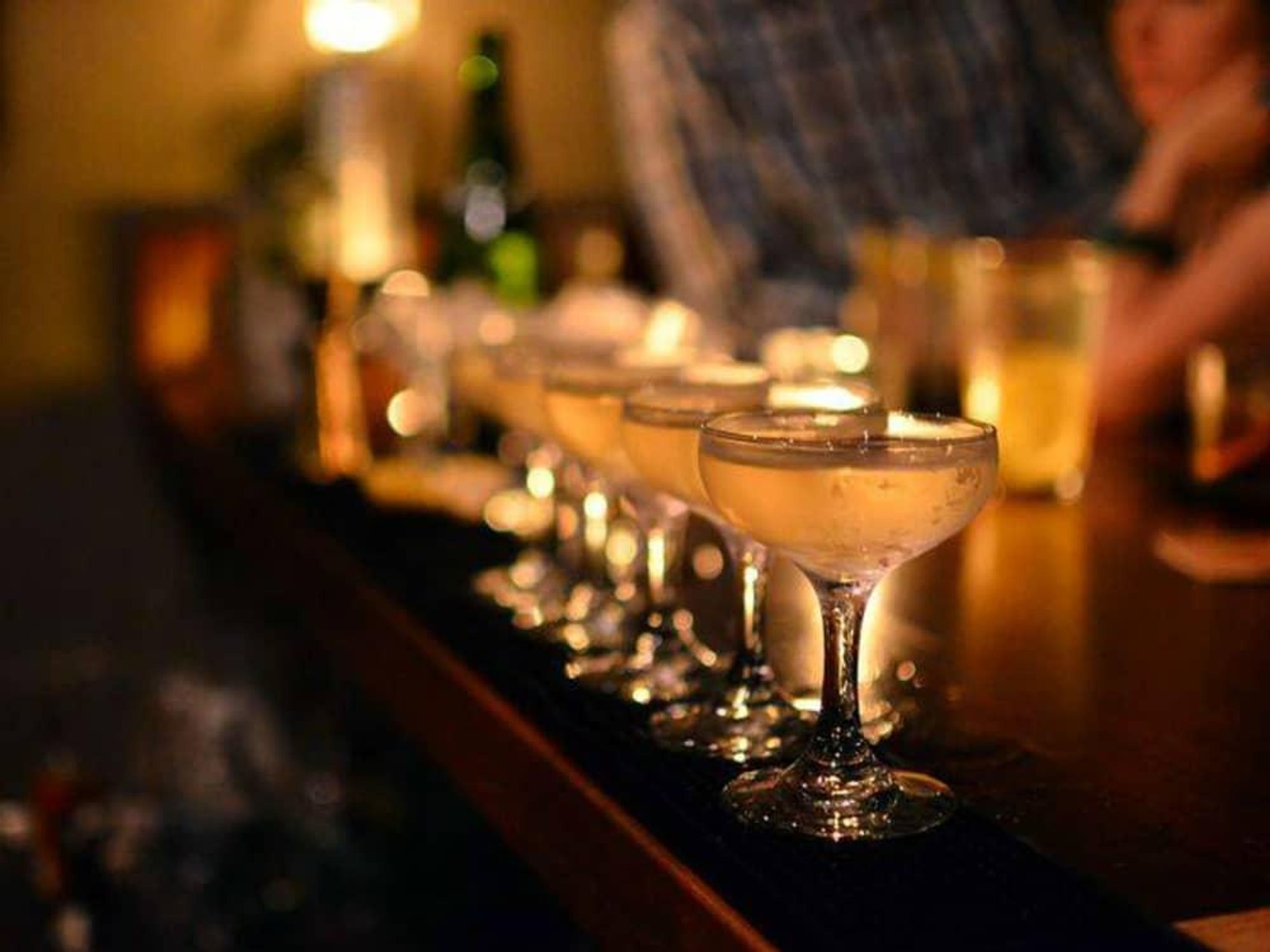 Blue Box Bar cocktails