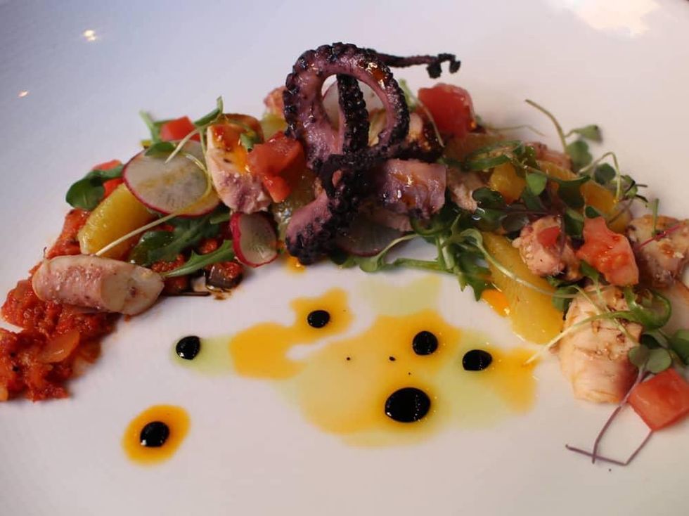 Boiler House Texas Grill & Wine Garden char-grilled octopus