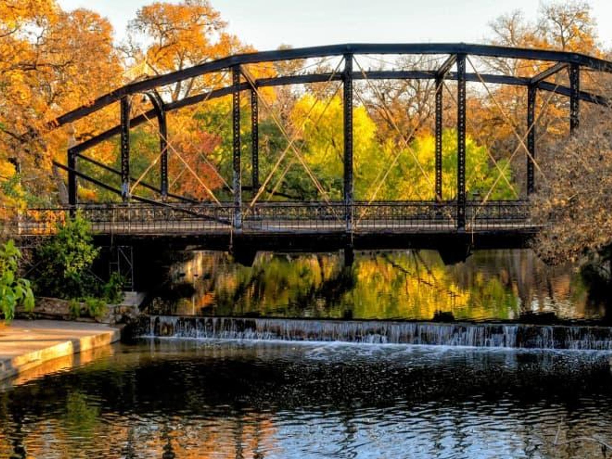Brackenridge Park iron bridge