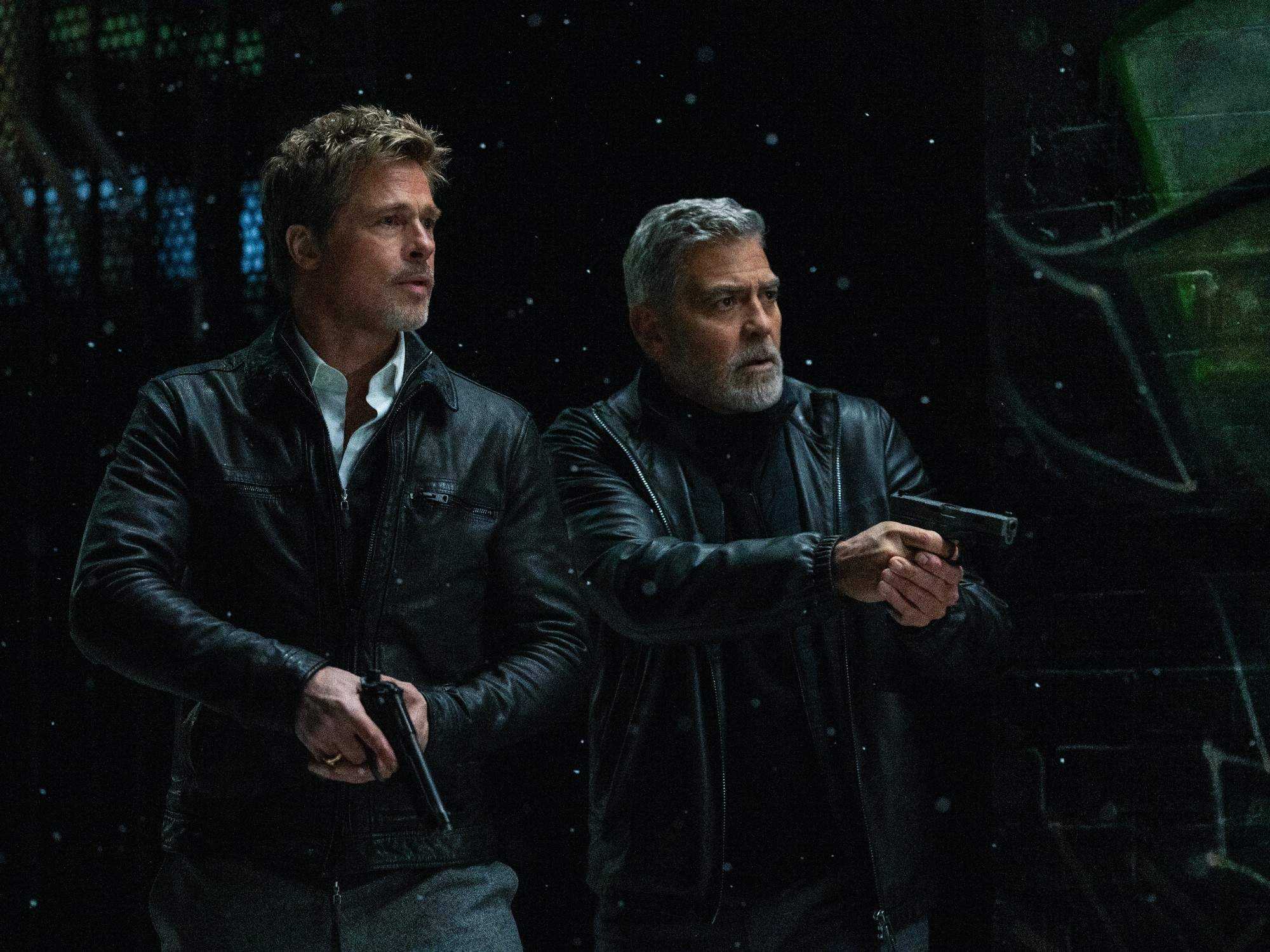 Brad Pitt and George Clooney in Wolfs