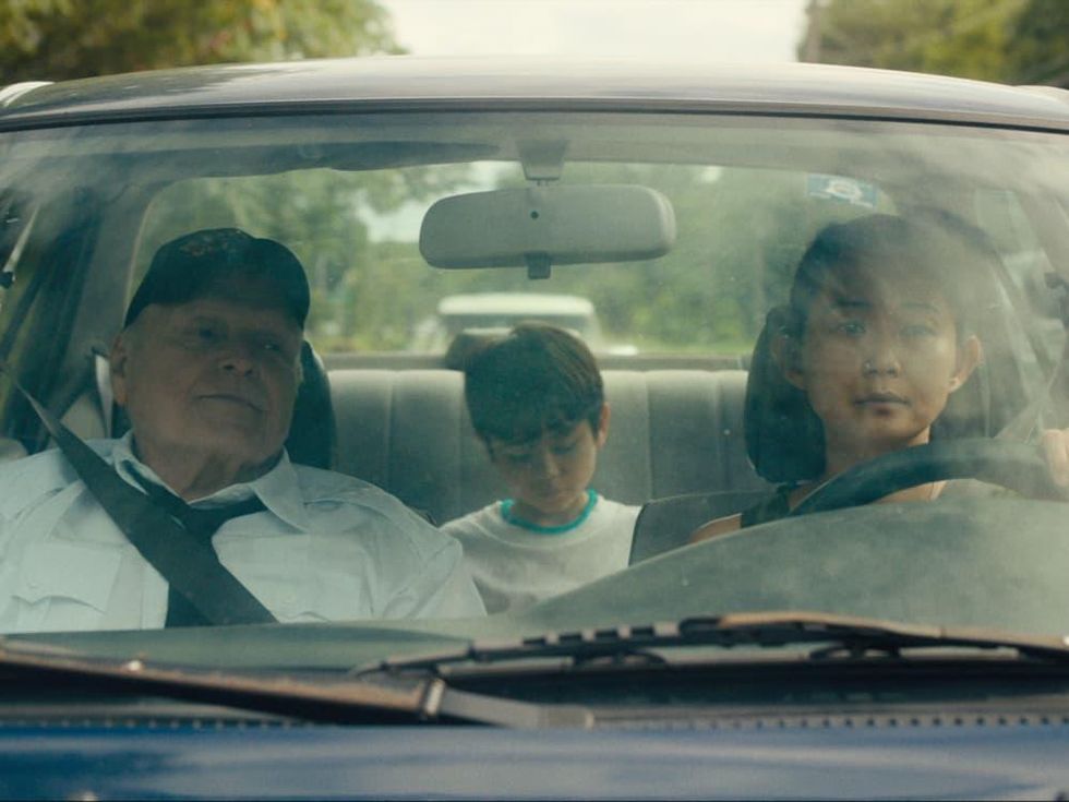 Brian Dennehy, Lucas Jaye, and Hong Chau in Driveways