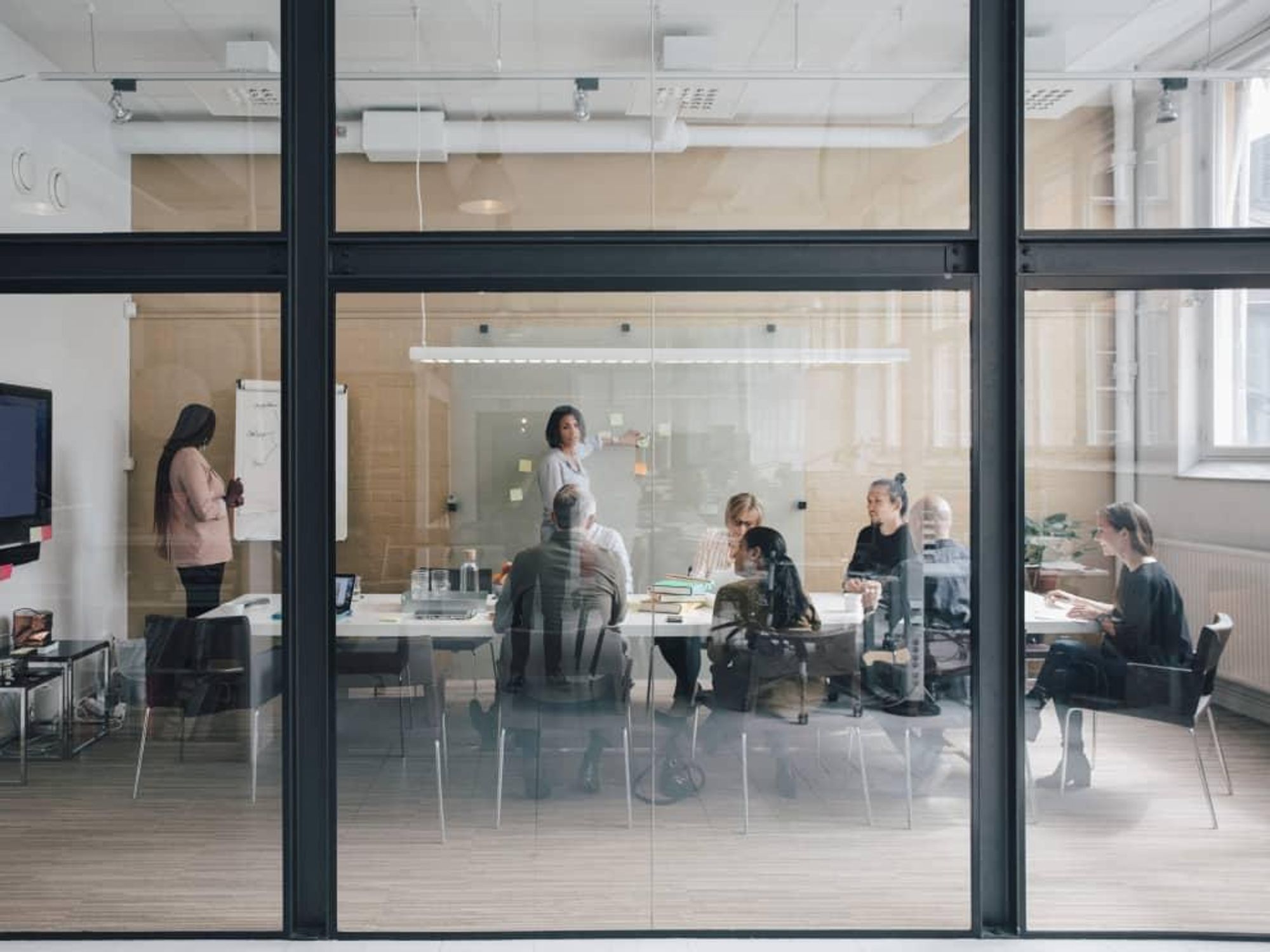 business team meeting at an office