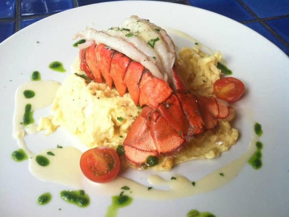 Cappy's Restaurant lobster tail truffle eggs