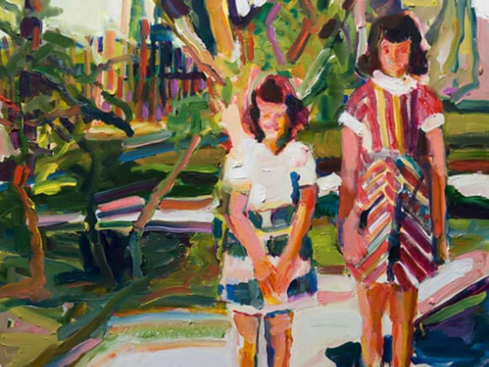 Carolina G. Flores painting