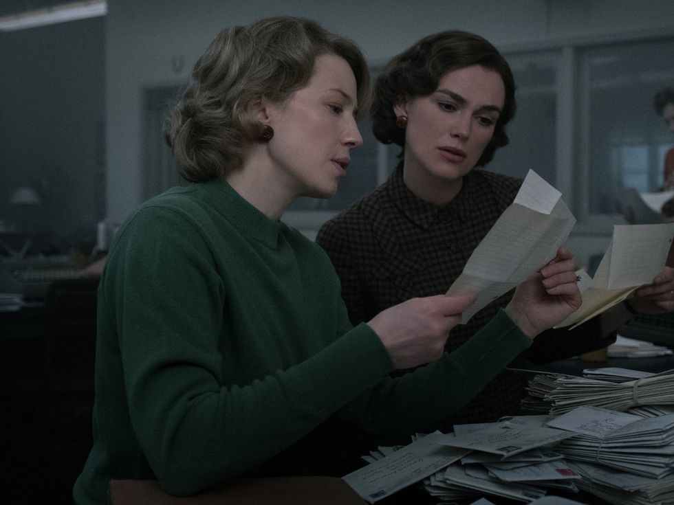 Carrie Coon and Keira Knightley in Boston Strangler