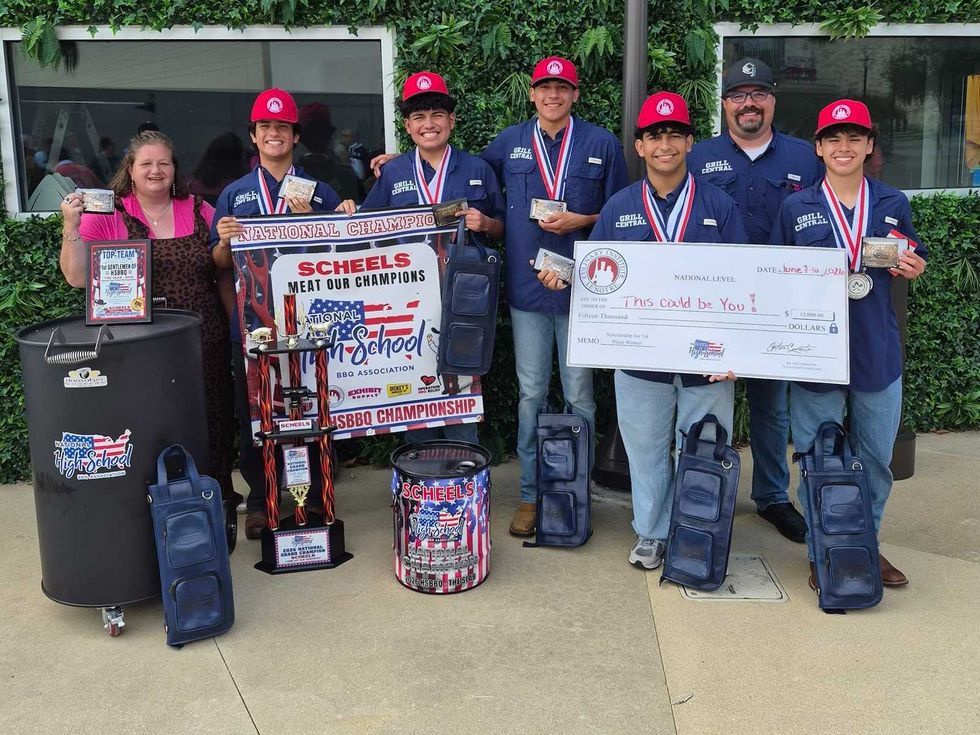 Central Catholic High School BBQ team