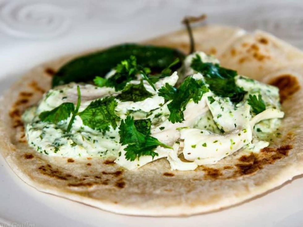 Chela's Tacos food truck chicken cilantro taco San Antonio