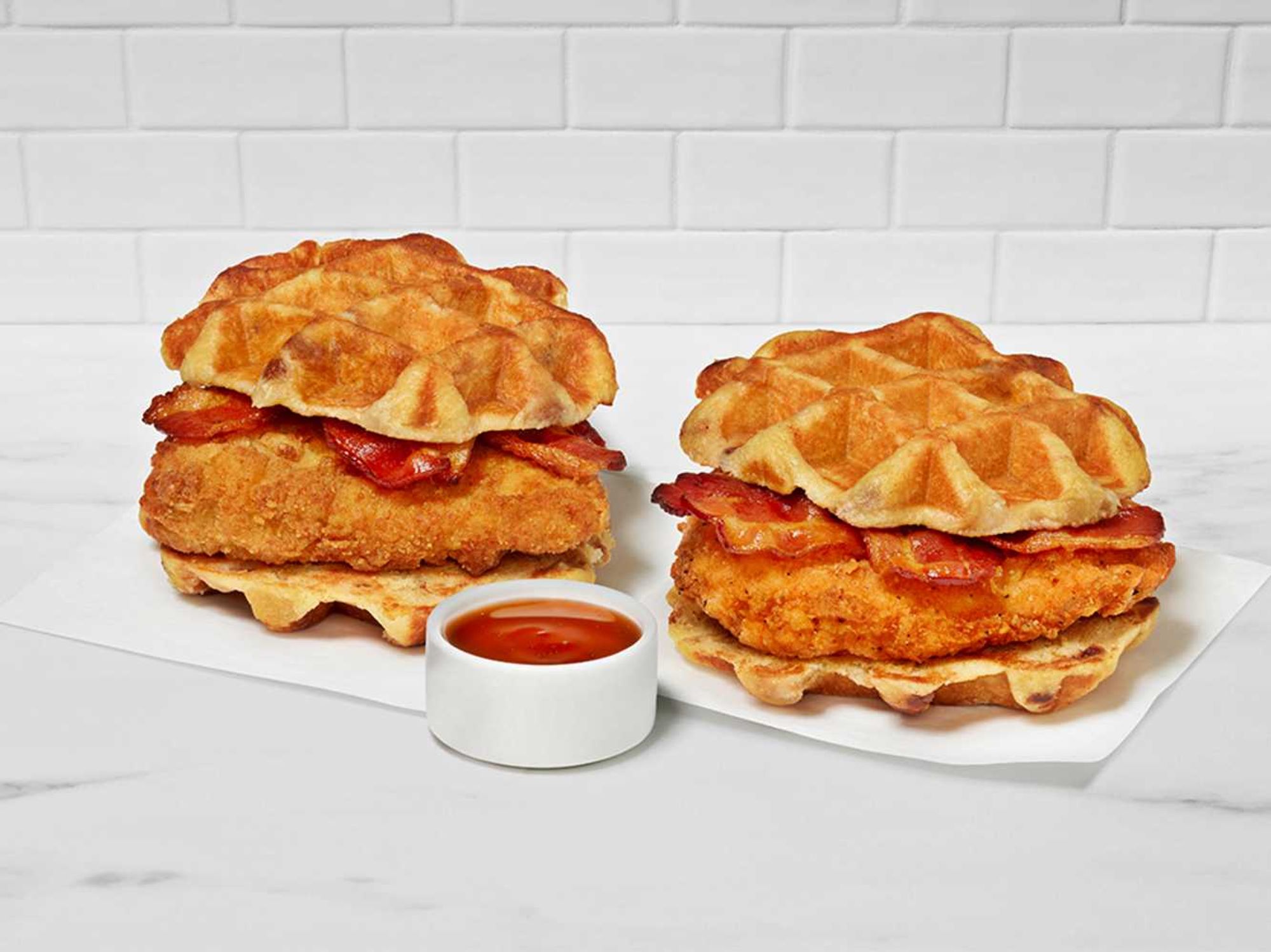 Chicken & waffles sandwich Chick-fil-A