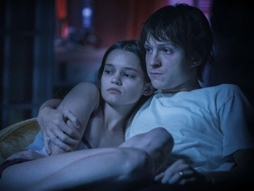 Ciara Bravo and Tom Holland in Cherry