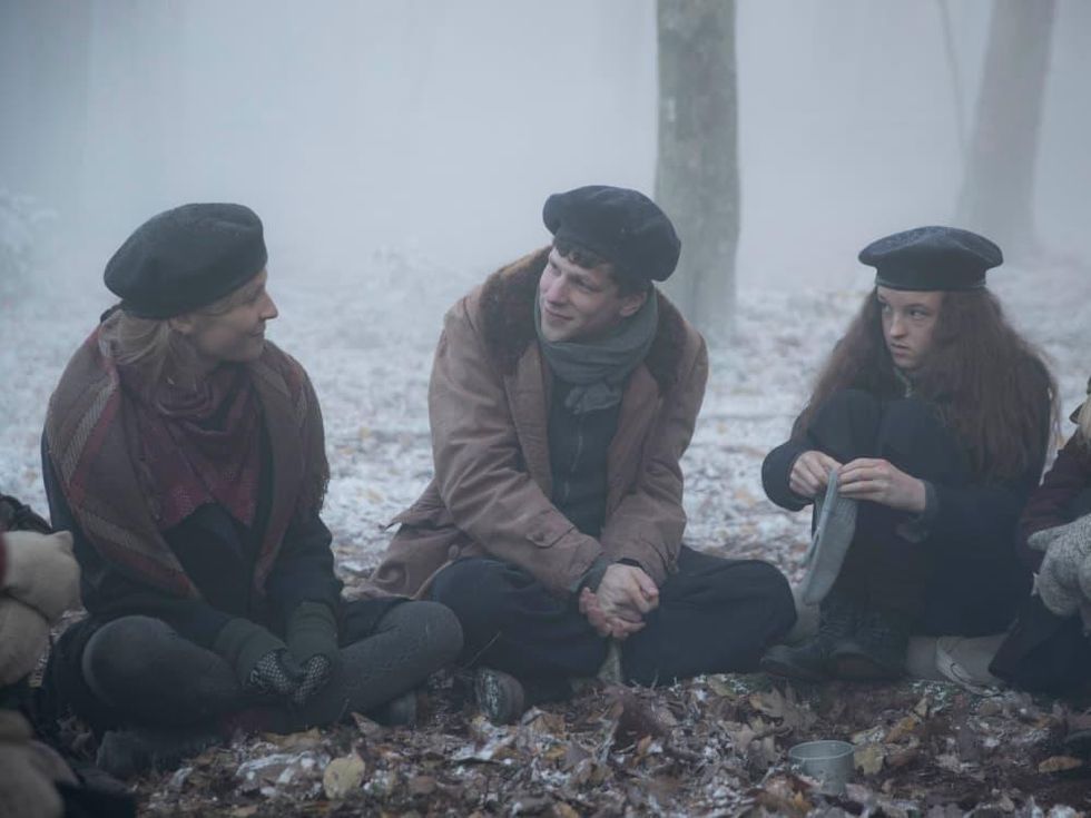 Cl\u00e9mence Po\u00e9sy and Jesse Eisenberg in Resistance