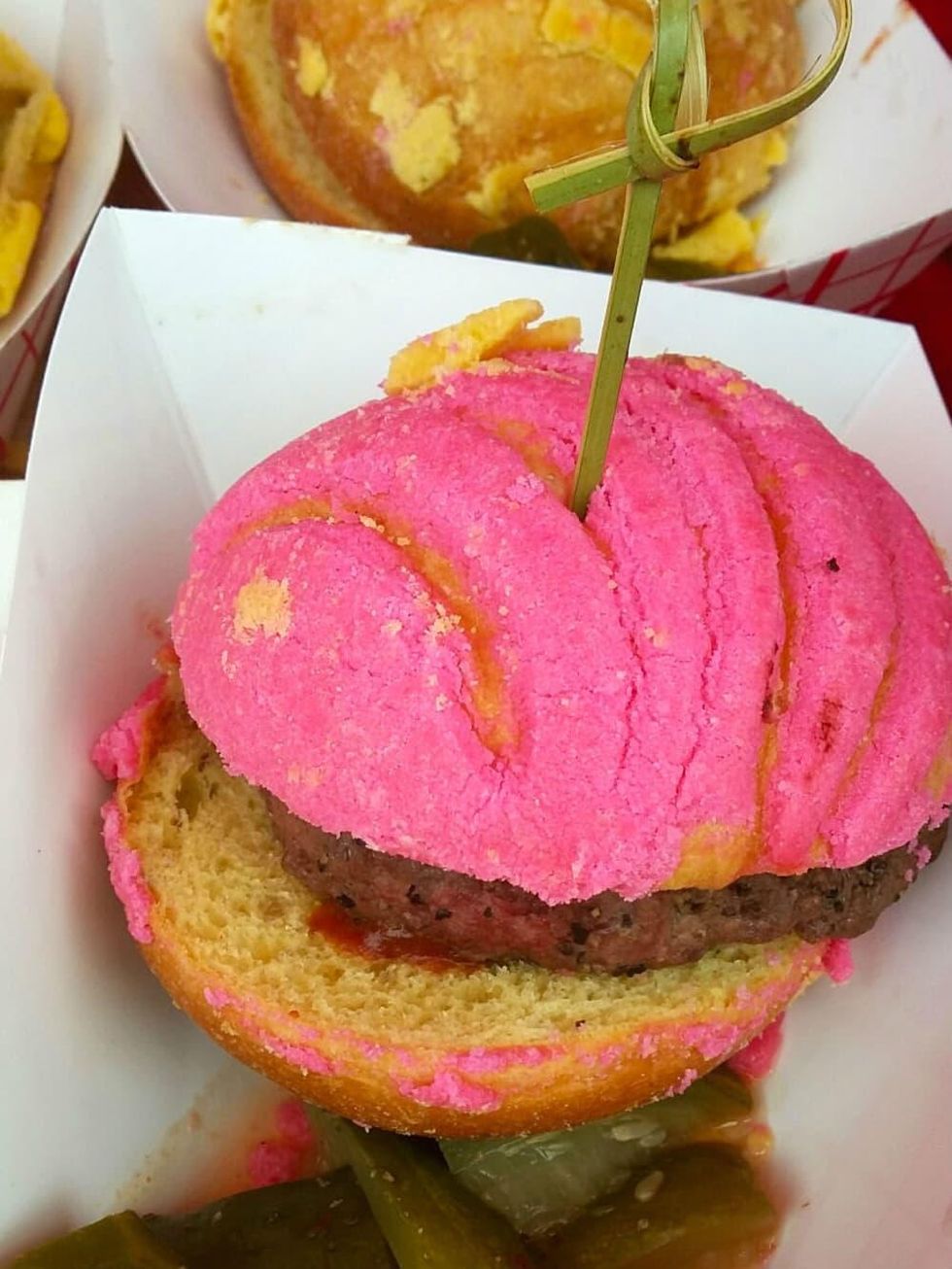 Concha burger from H-E-B.