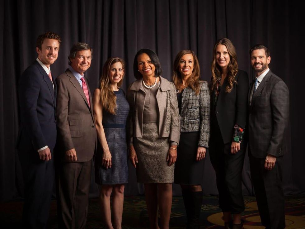 Conversation with a Living Legend December 2016 Robert Worth Rod Lewis Jessica Worth Condoleezza Rice Kim Lewis Amanda Adkisson Casey Adkisson