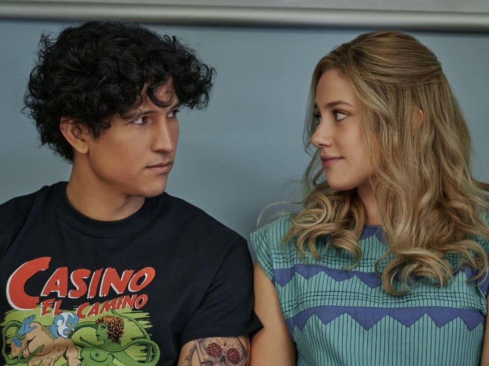 Danny Ramirez and Lili Reinhart in Look Both Ways