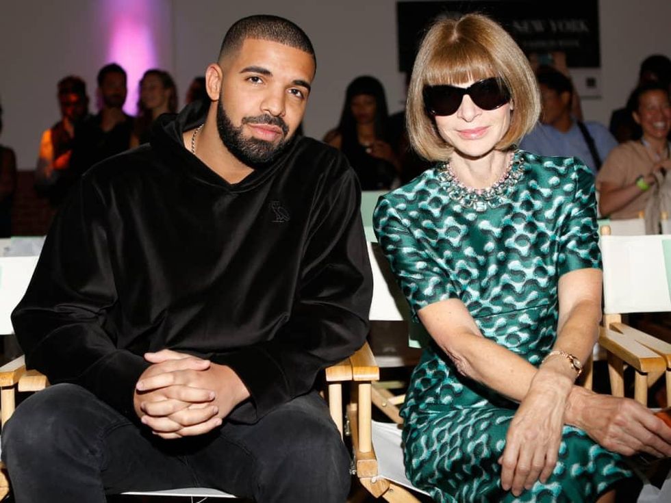 Drake and Anna Wintour at HSN Serena Williams Signature fashion show