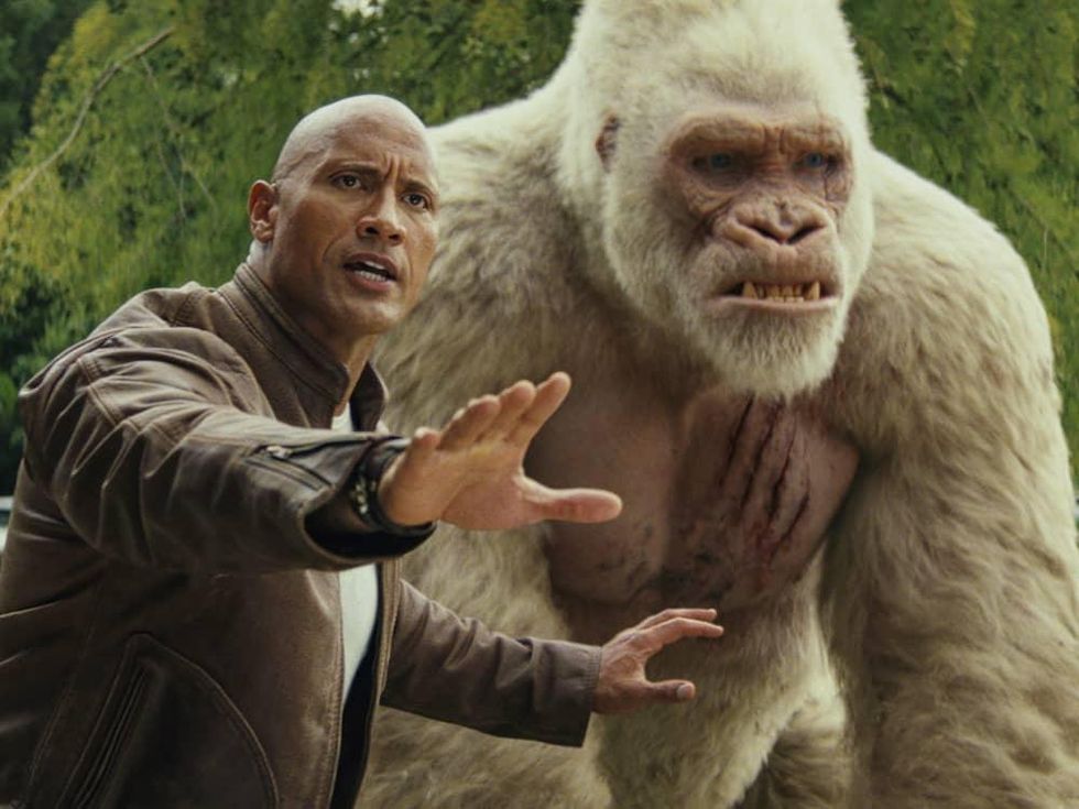 Dwayne Johnson in Rampage