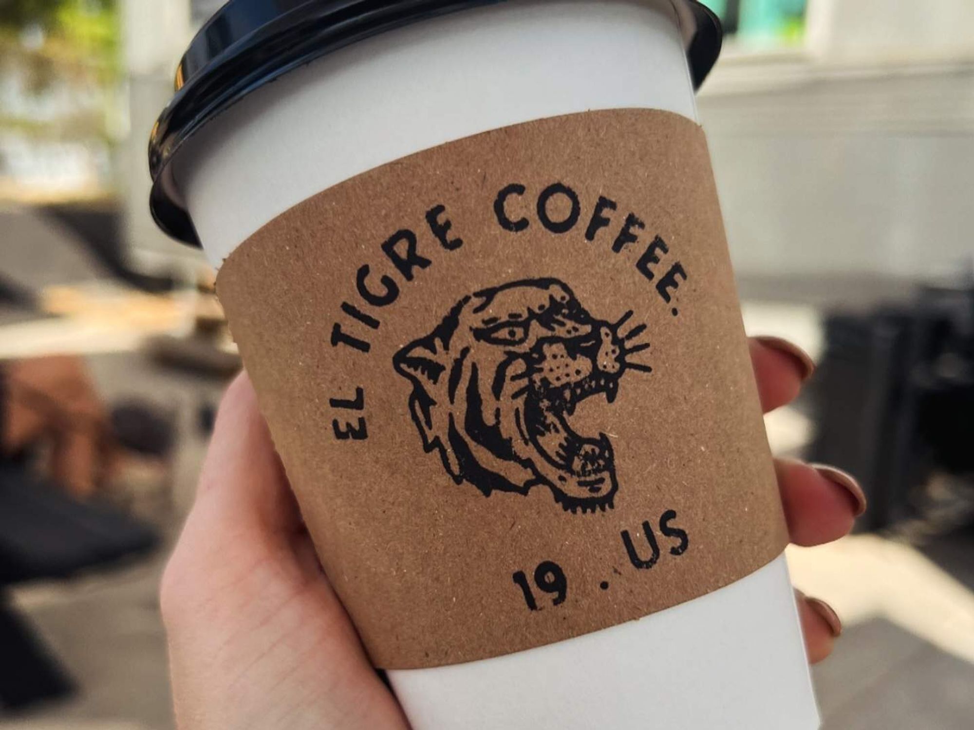 El Tigre Coffee Roasters cup