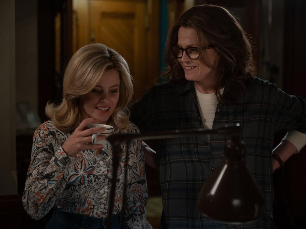 Elizabeth Banks and Sigourney Weaver in Call Jane