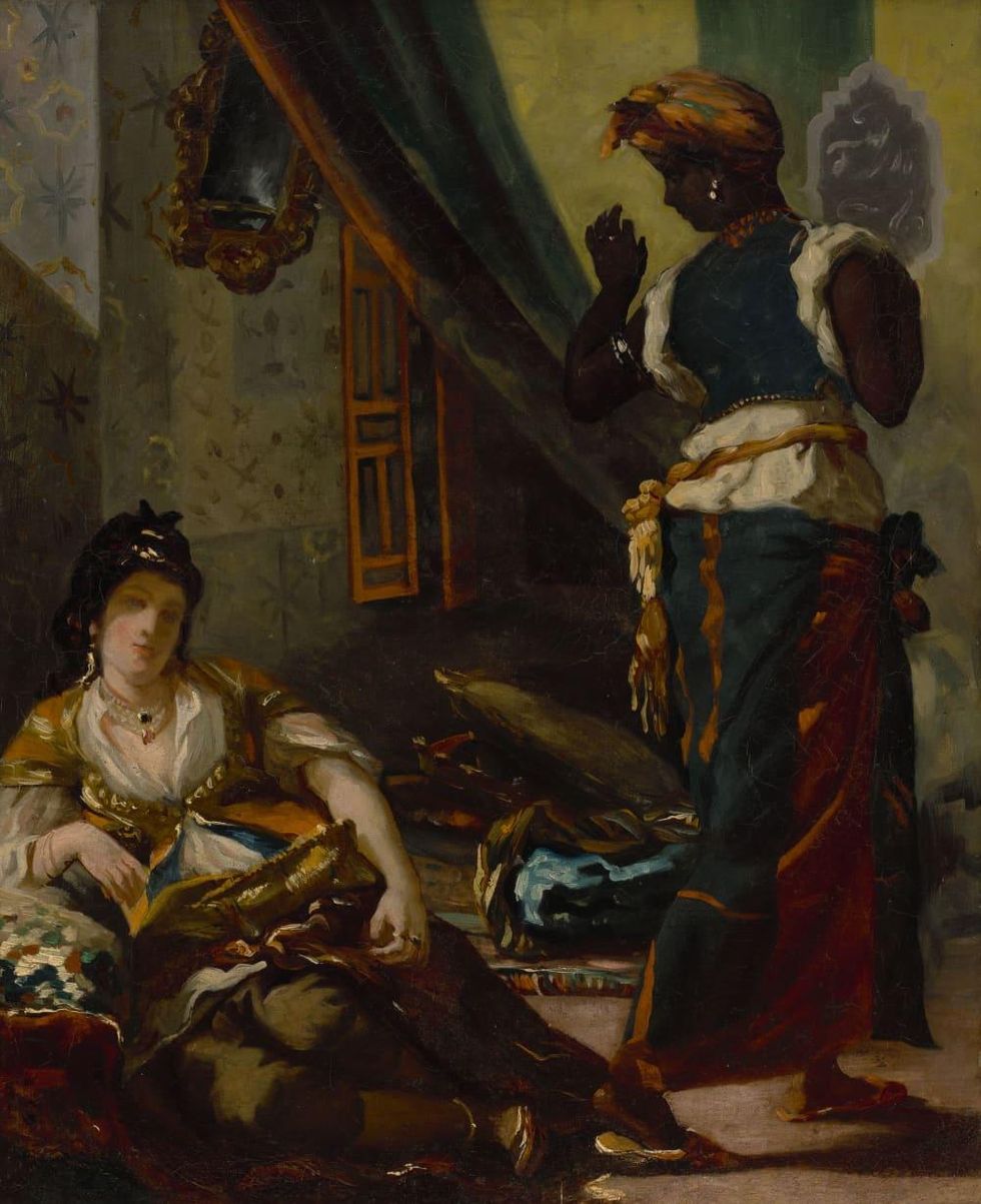 Eugène Delacroix, Women of Algiers in Their Apartment, 1833–34