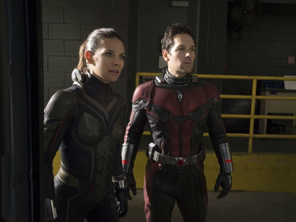 Evangeline Lilly and Paul Rudd in Ant-Man and the Wasp