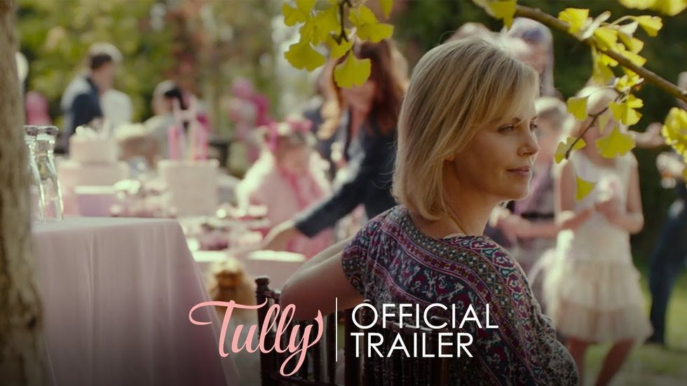 Charlize Theron shows messy struggles of motherhood in Tully