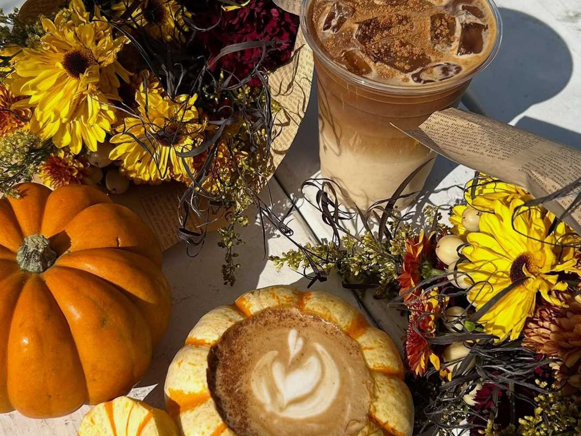 Fall drinks at Flowergirl Coffee San Antonio