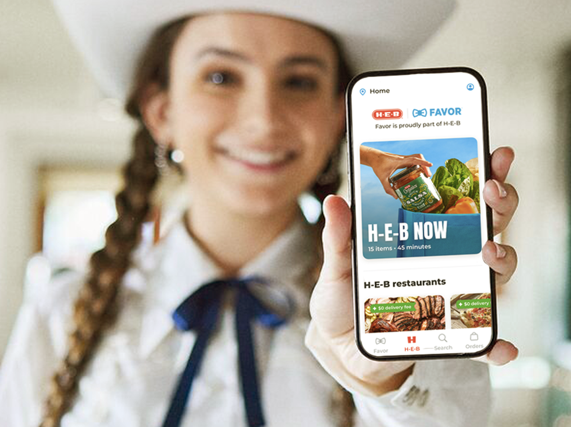 Favor, H-E-B Now launch, groceries, new mobile app