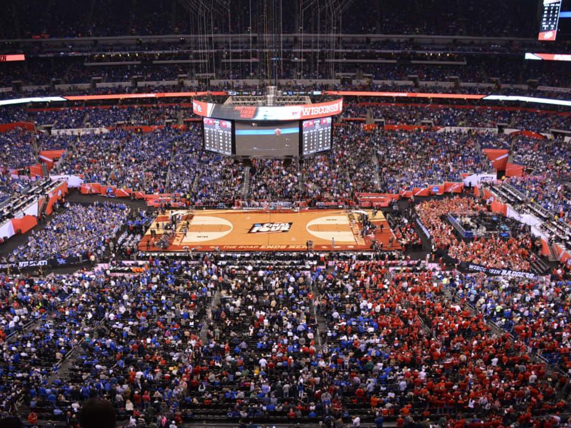 Final Four basketball court