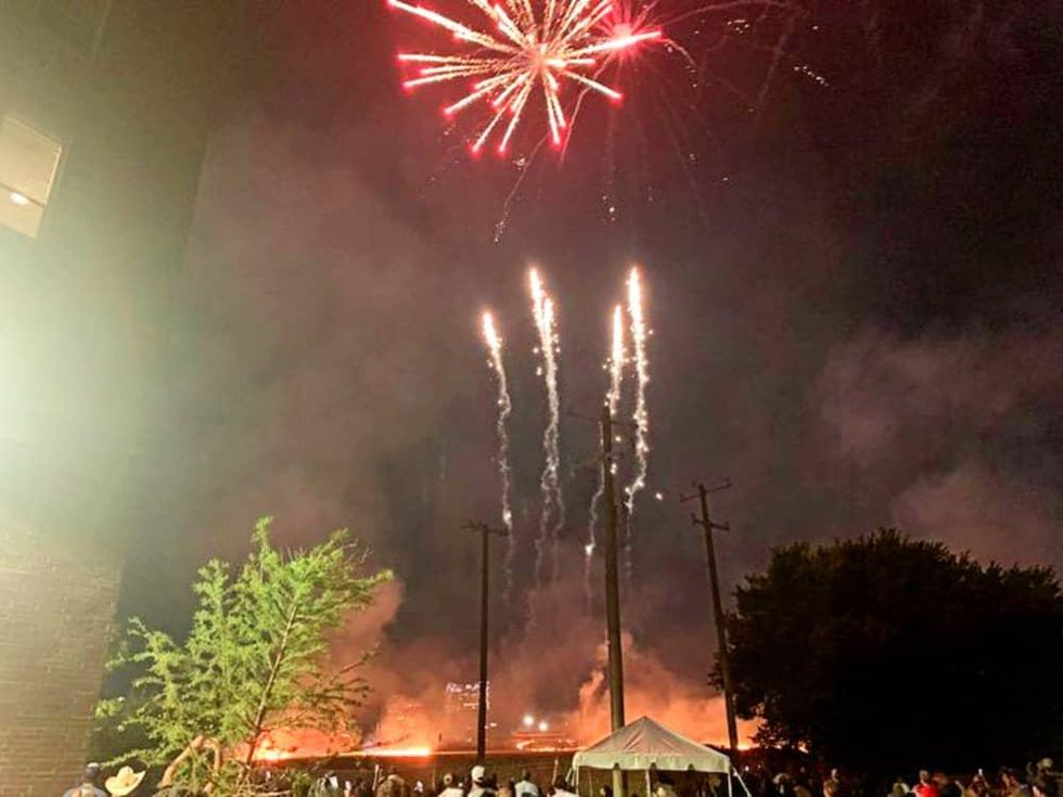 fireworks Fort Worth fire