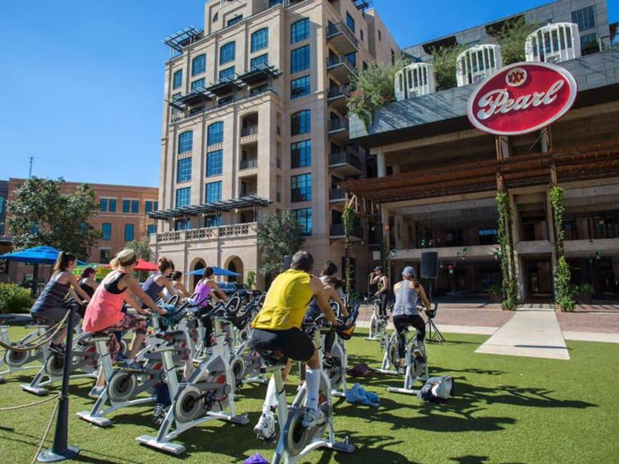 Fitness in Pearl Park spin San Antonio workout