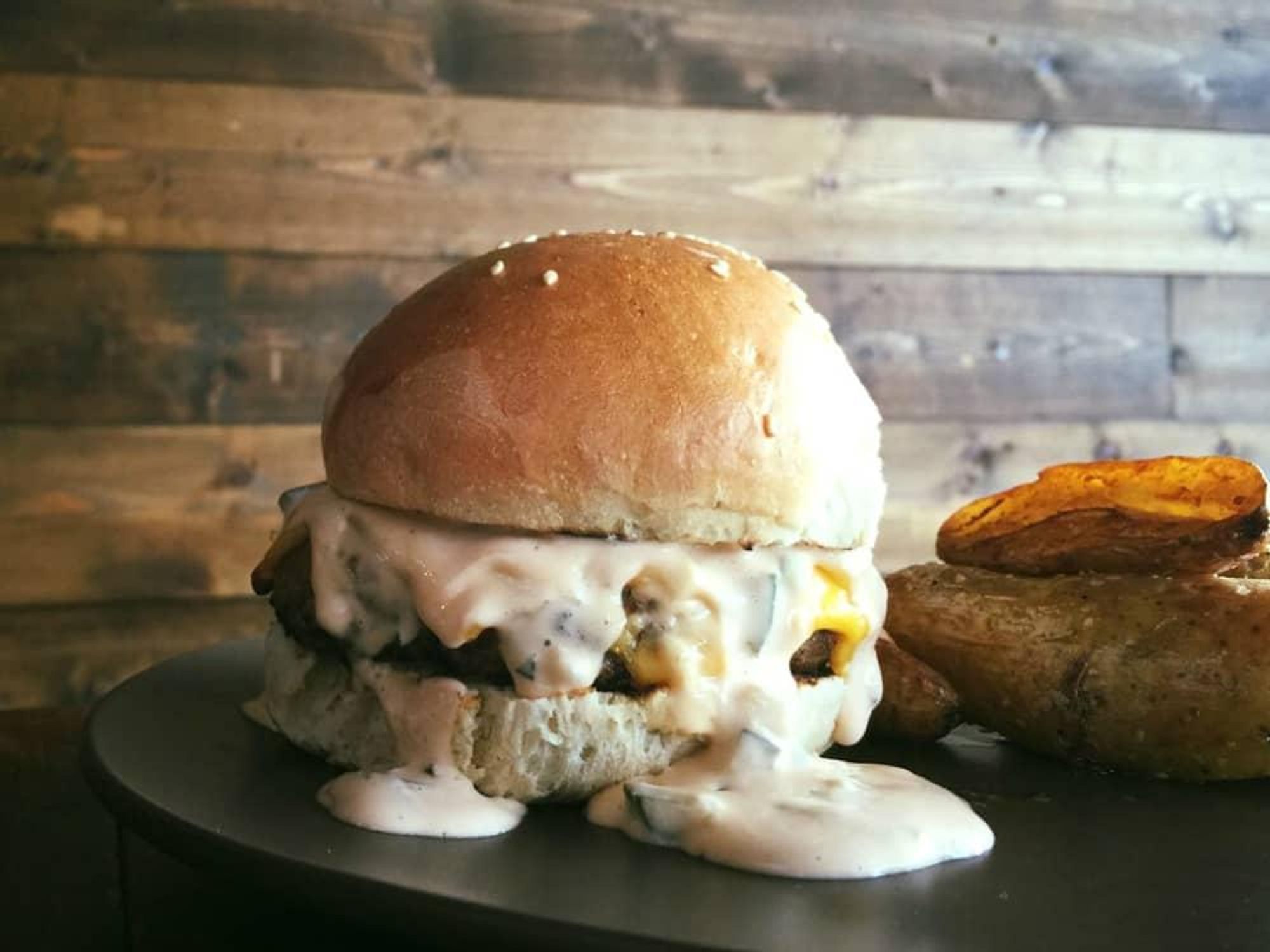 Folc San Antonio restaurant brisket burger