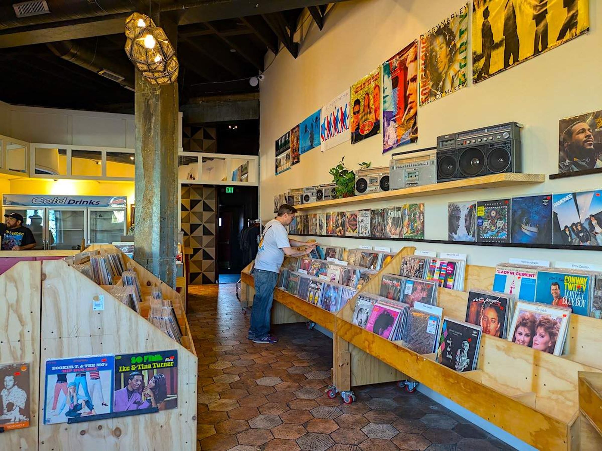 Friends of Sound record store at San Antonio's Gimme Gimme Bar