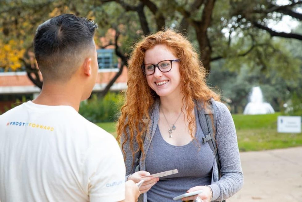 Frost pop-up at Trinity University