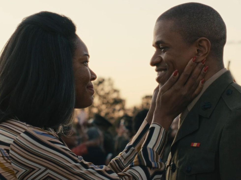 Gabrielle Union and Jeremy Pope in The Inspection