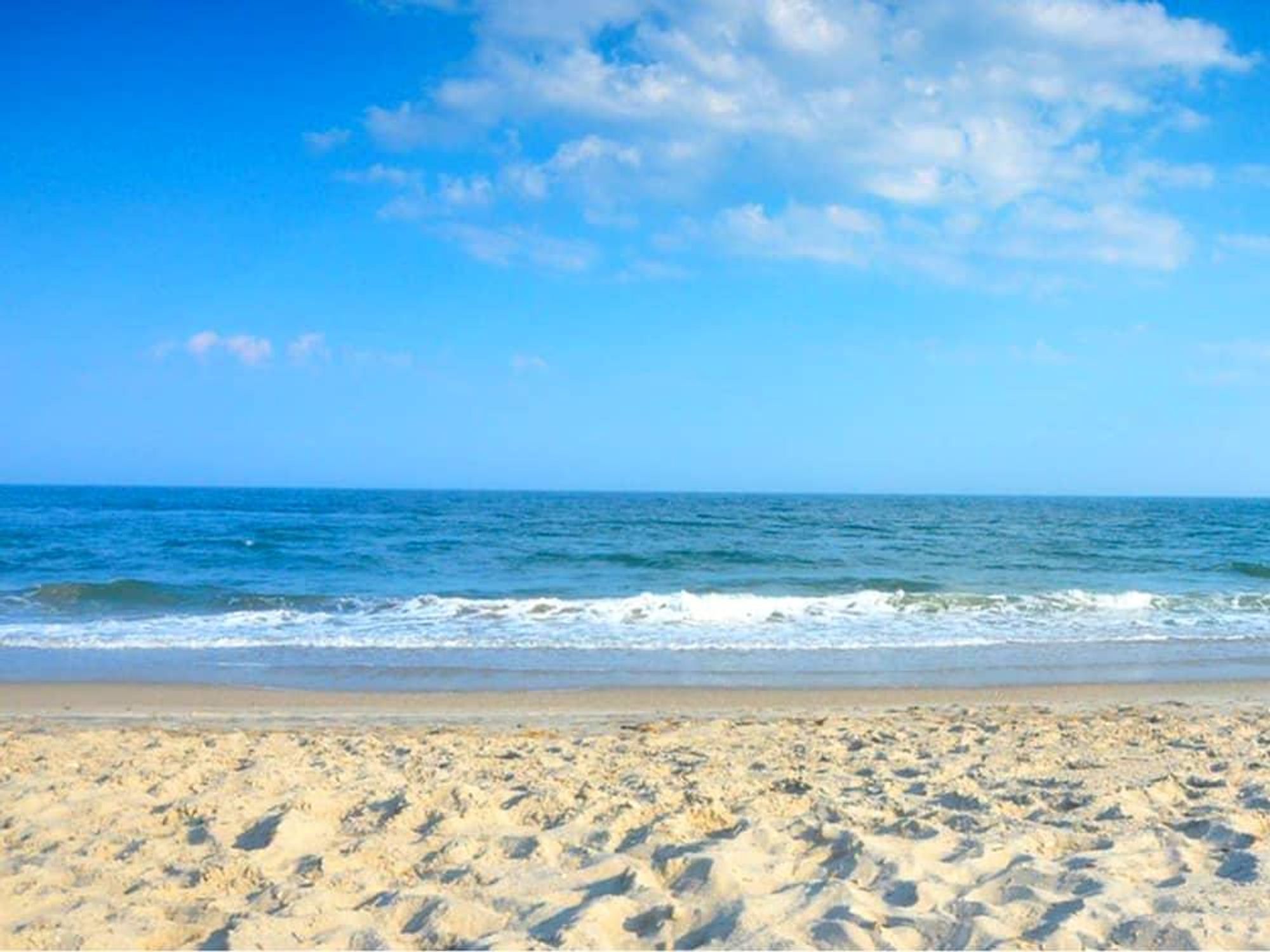 Galveston blue water beach