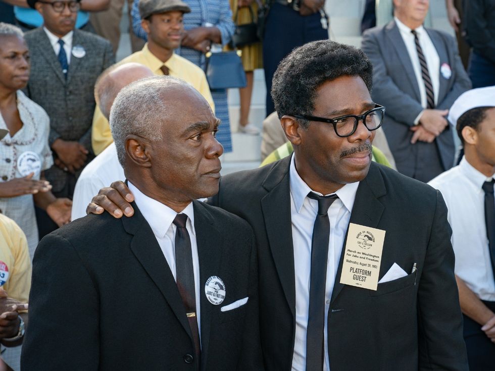 Glynn Turman and Colman Domingo in Rustin