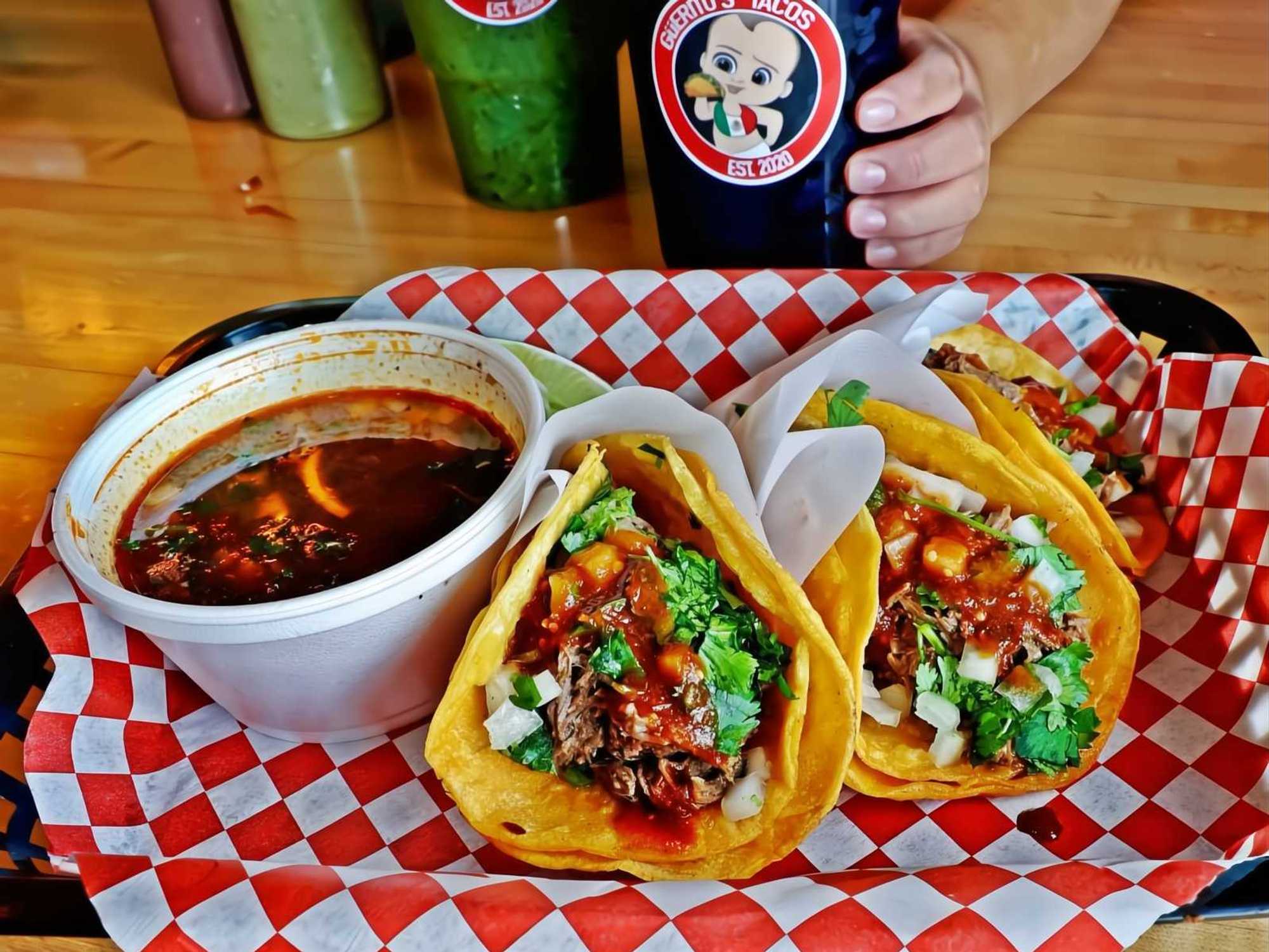 Guerito's Tacos San Antonio birria