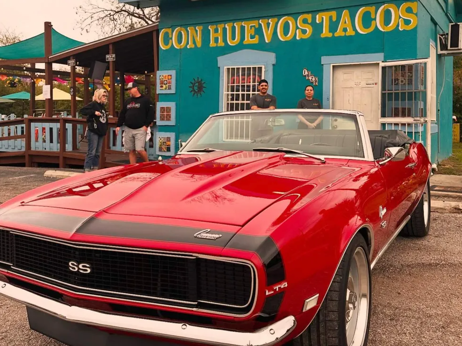 Guy Fieri's car at Con Huevos in San Antonio