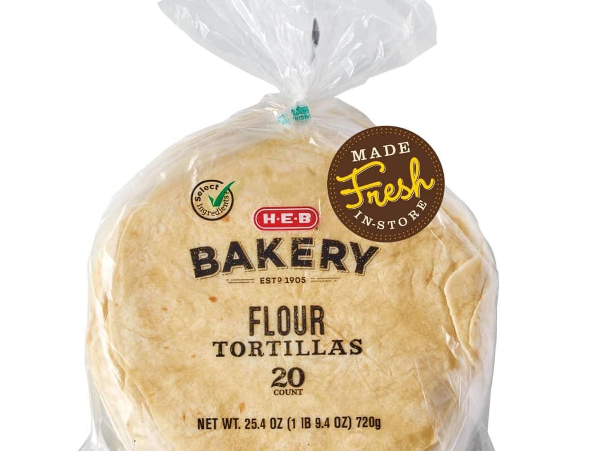 H-E-B flour tortillas