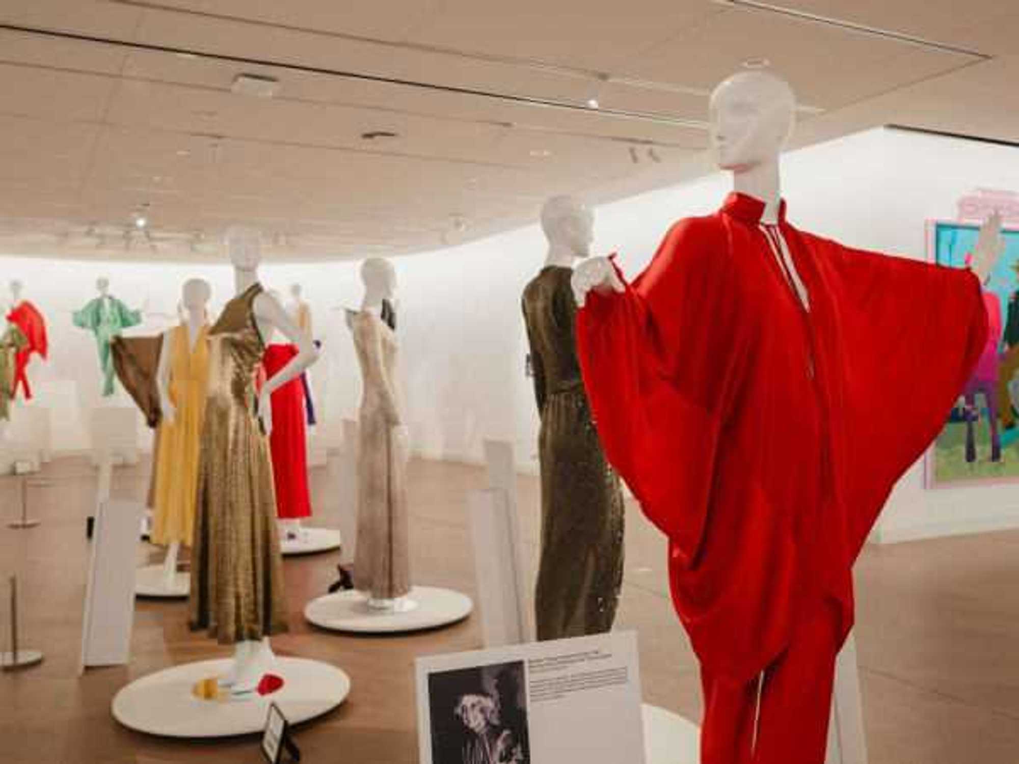 Halston: Inventing American Fashion exhibit Ellen Noël Art Museum