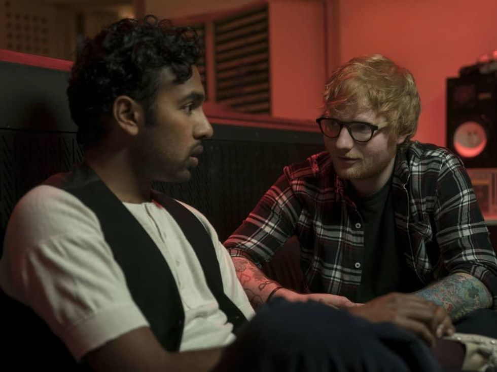 Hamish Patel and Ed Sheeran in Yesterday