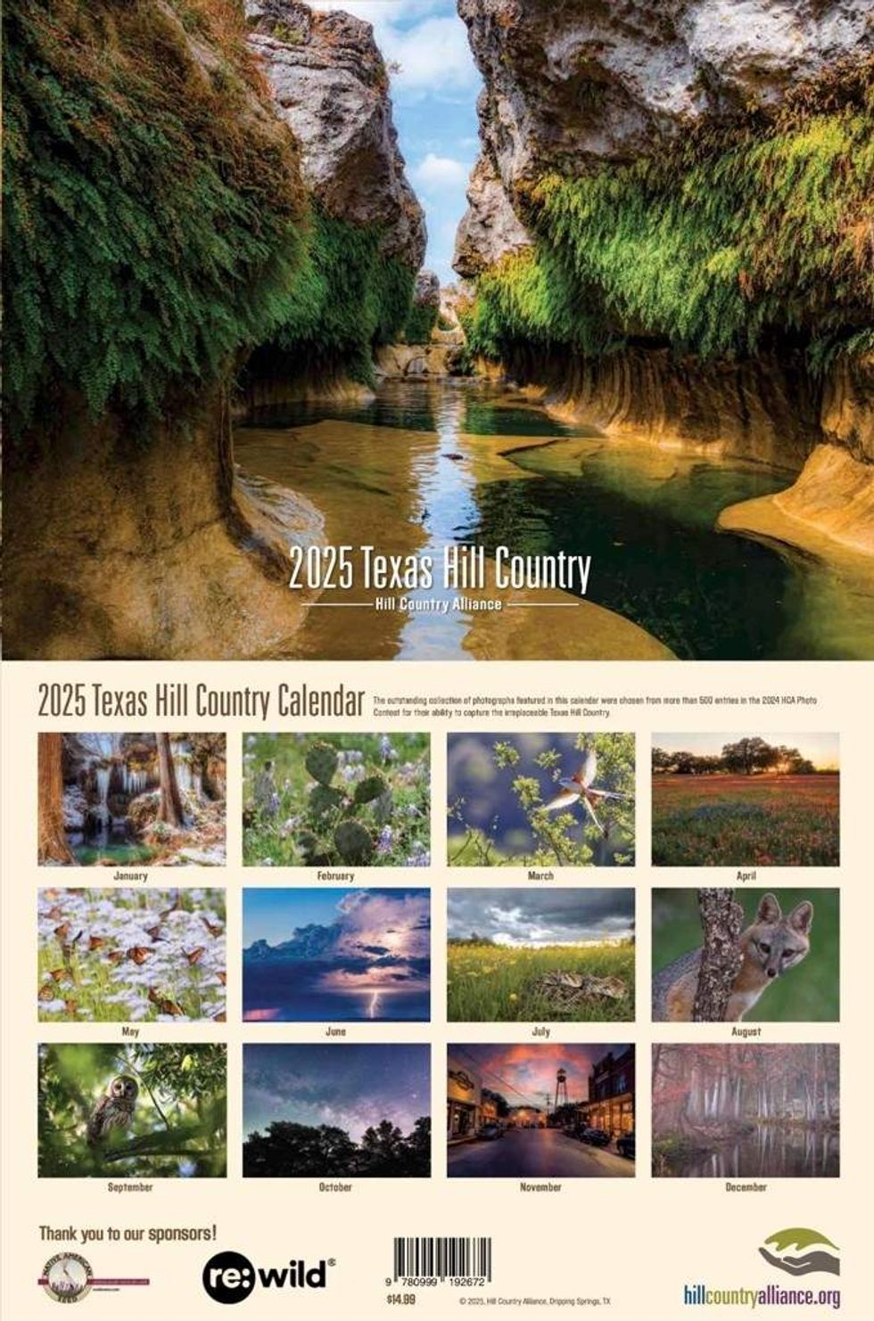 Hill Country Alliance calendar